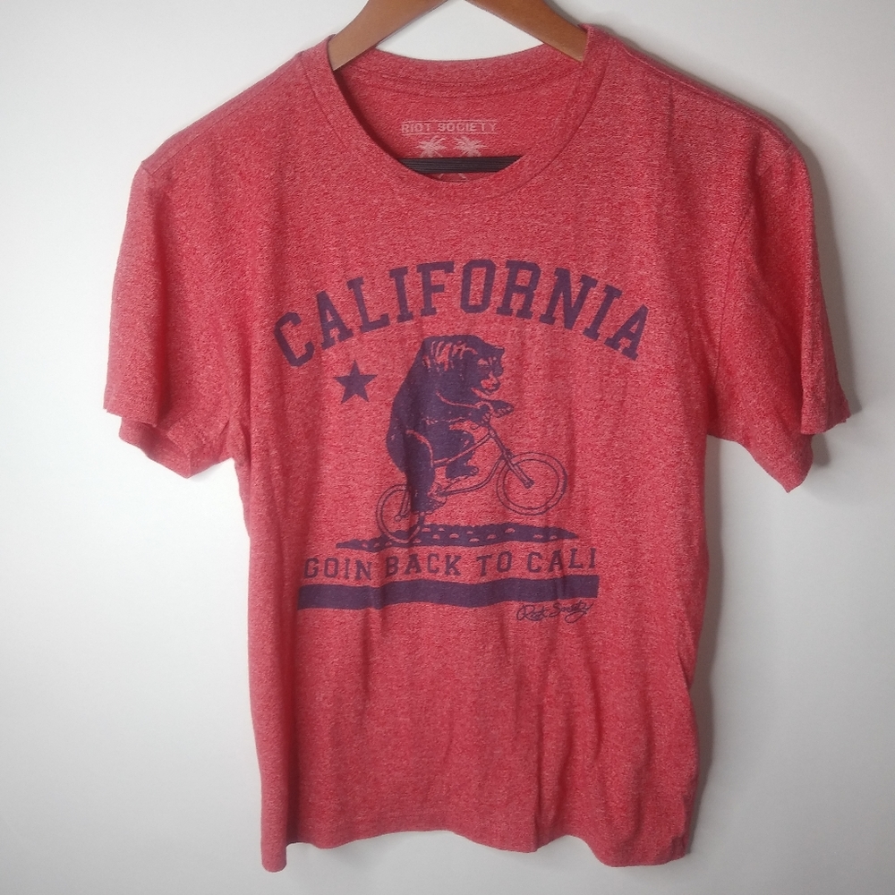 Riot Society S Red Goin Back to California Top